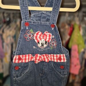 Disney Minnie Mouse Denim Bodysuit - Blue and Red
